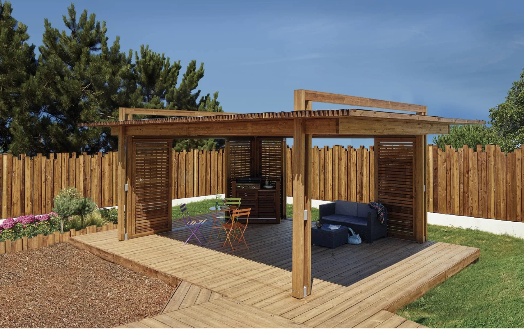 " Vivre en Bois " Pergola  Manéa