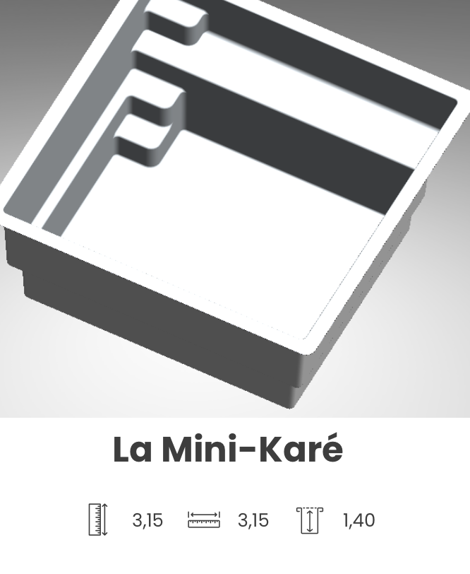 Piscine Mini Karé - Contemporaine