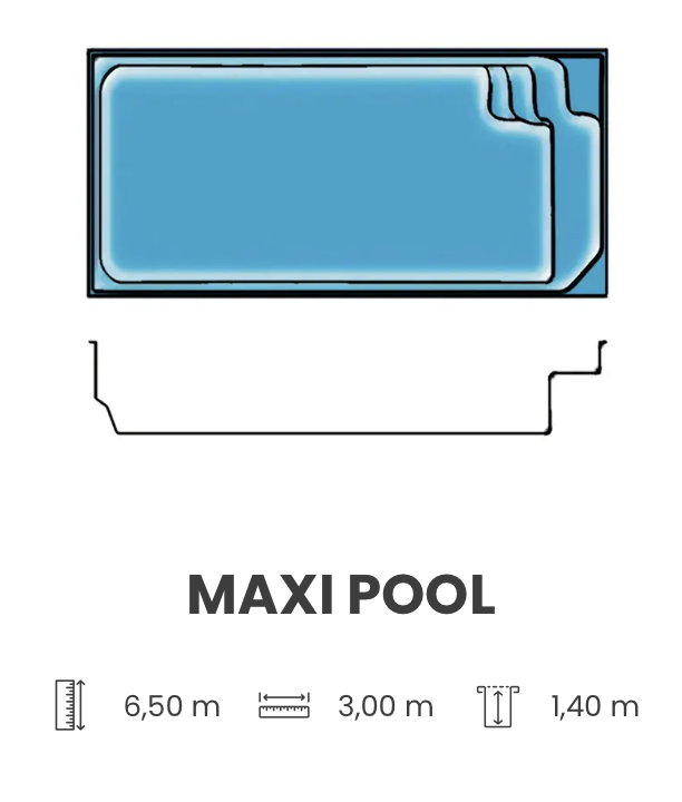 Piscine Maxi Pool - Contemporaine