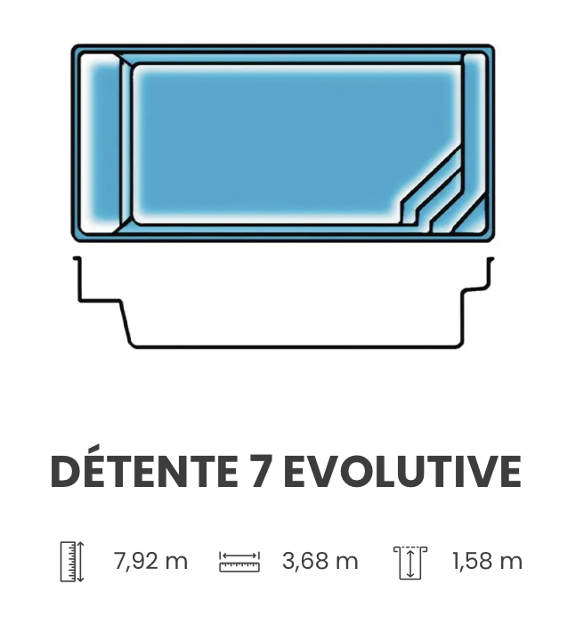 Piscine Détente 7 - Evolutive