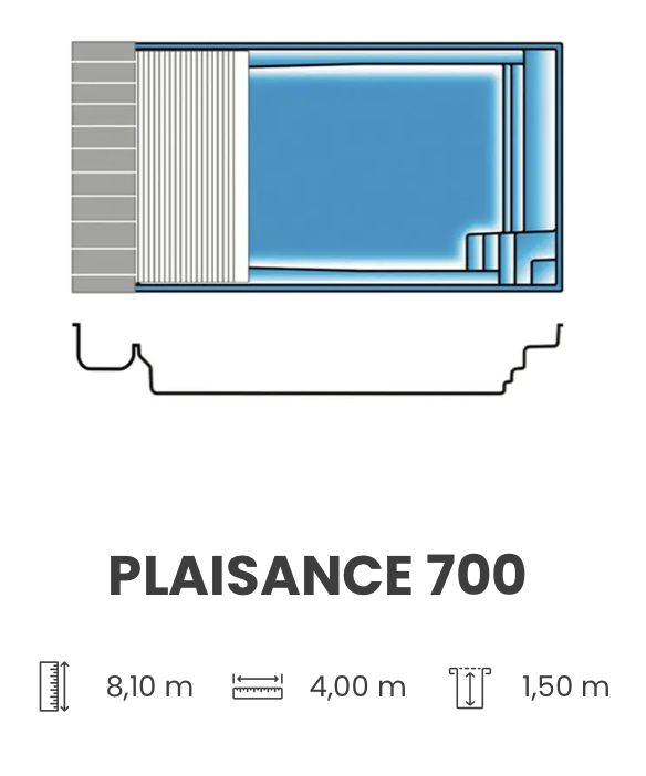 Piscine Plaisance 700 - Gamme Coveroll